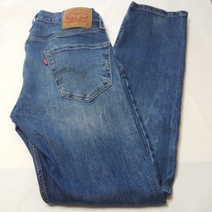 Levi's 502 Medium Wash Mid Rise Tapered Leg Jeans